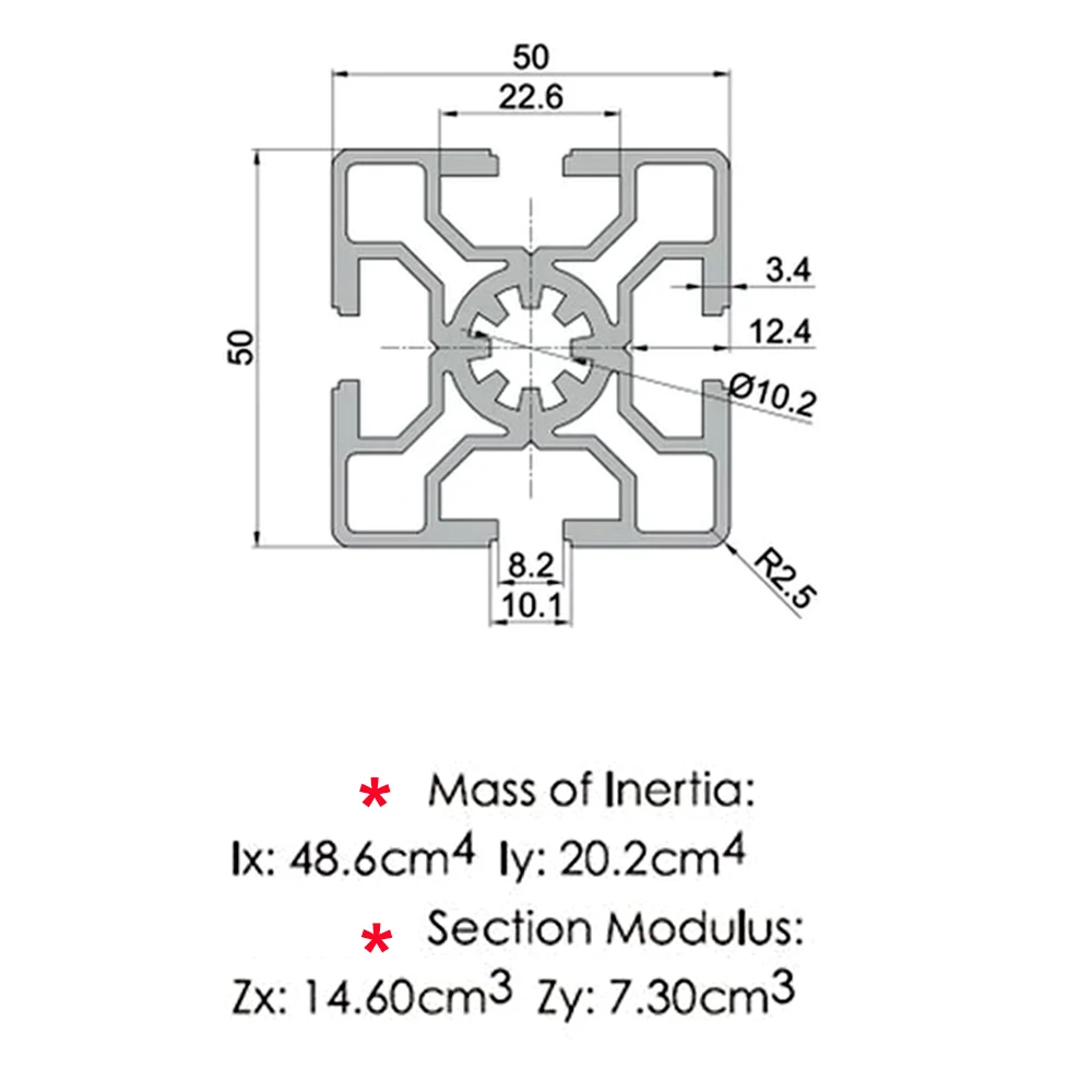 1 шт. 5050-10 ЕС алюминиевый профиль 100-800 мм длина 10 мм ширина слота линейный рельс для DIY 3d принтер CNC