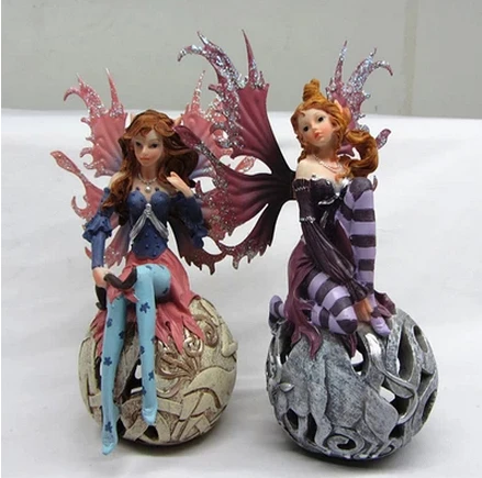 

Continental resin crafts creative fashion beautiful flower fairy angel ornaments wedding gift wedding room Decoration