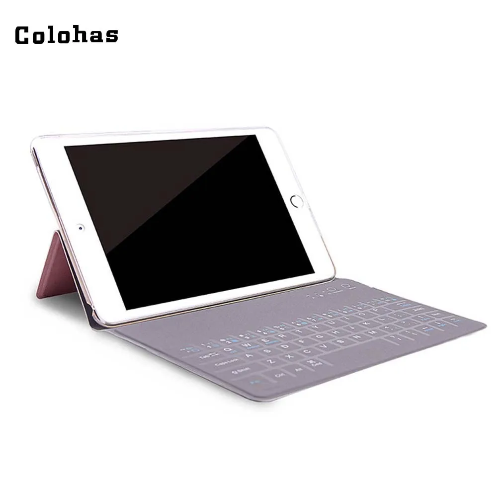Мини Bluetooth клавиатура Беспроводной PU подставка чехол для iPad 2/3/4/iPad воздуха 1 2 Mini 3 9