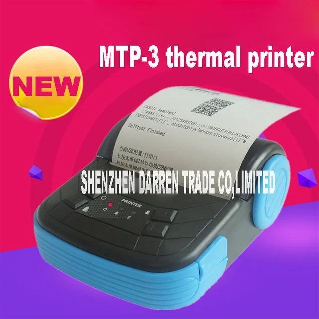 Best Quality 80MM Mobile Thermal Printer Wireless Bluetooth Android IOS Receipt Bill Machine for Supermarket Restaurant New Arrival Hot MTP-3