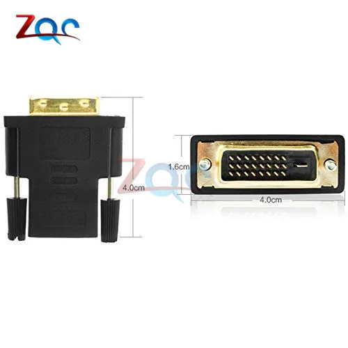 DVI 24+1 To HDMI Adapter Cables 24k Gold Plated Plug Male To Female HDMI To DVI Cable Converter 1080P For HDTV Projector Monitor