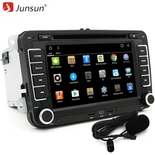 Junsun 7 “2 DIN автомобильный DVD GPS Радио Android 6.0 1024*600 Bluetooth FM для Volkswagen VW гольф 5 6 Touran Passat аудио стерео