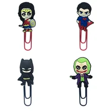 8 шт Бэтмен против фигурка Супермена закладки металлические Lote для книг книга сувенир подарок учителю канцелярские ручки украшения