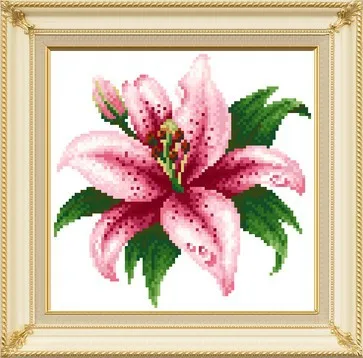 

Diy Diamond Painting Flowers Lily Cross Stitch Needlework Handmade Square Full Drill Diamond Embroidery Kit Free Shipping 26*26