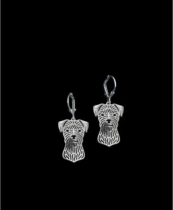 

Unique Handmade Hollow Border Terrier Earrings Pet Lovers Gifts Idea