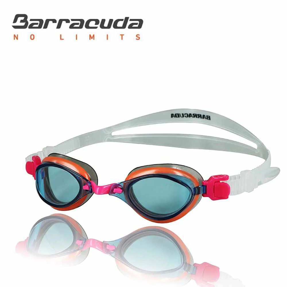 Barracuda детские плавательные очки запатентованная система TriFushion анти-туман УФ Защита легкий для мальчиков девочек#73855 - Цвет: red