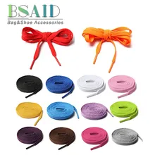 BSAID шнурки для кроссовок для женщин мужчин 145 см 14 цветов на выбор обувь унисекс шелковый шнур для спорта Пешие прогулки сапоги шнурки для обуви