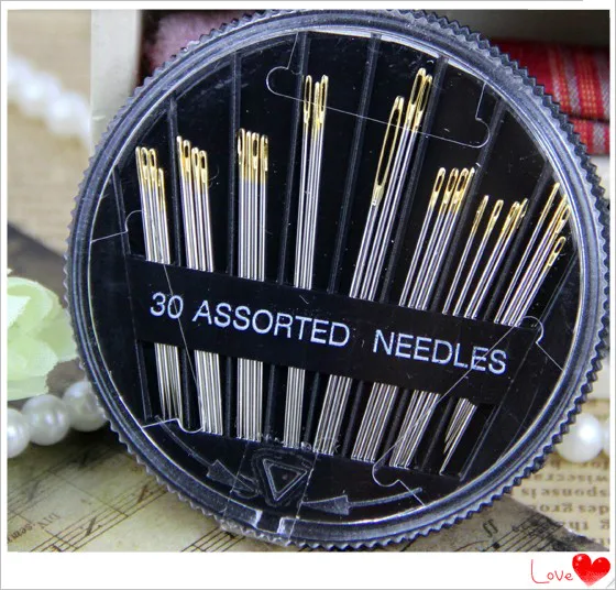 Sew on needle clothes pin quilting needle gold needle embroidered