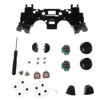 

For PS4 Controller Repair Set L1 R1 L2 R2 Trigger Buttons 3D analog Joysticks Thumb Sticks Cap Conductive Rubber Screwdriver