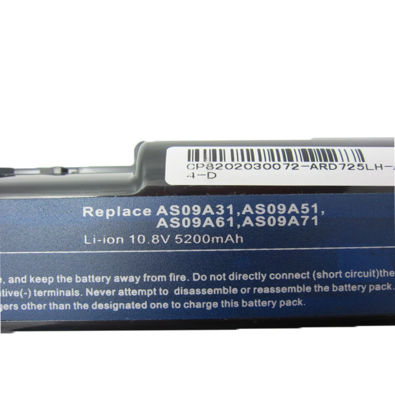 Laptop Battery For EMACHINES E525 E627 E725 D525 D725 D620  NV52 NV5207U NV5211U NV5815U NV5212U NV5213U NV5214U NV7802U Bateria