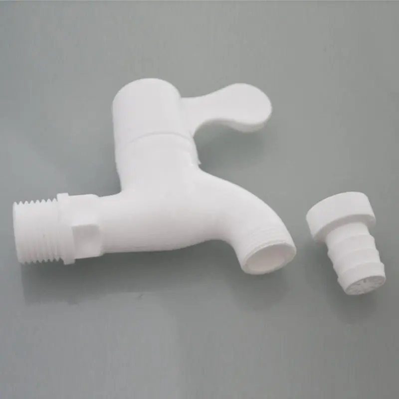 Plastic Garden Bathroom water faucet 20 mm male thread 2 pieces white | Дом и сад