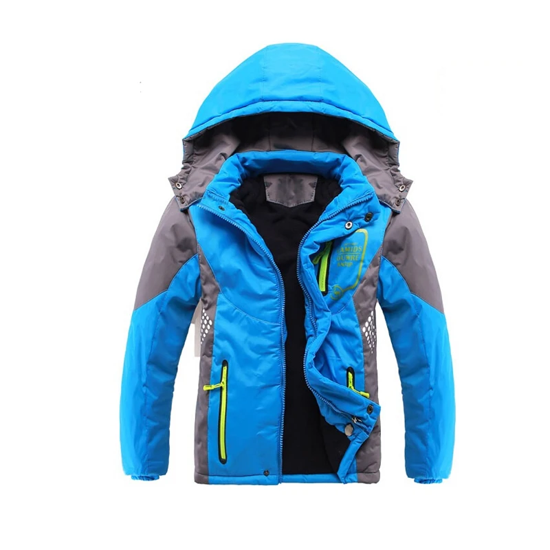 

Children Outerwear Warm Coat Sporty Kids Clothes Double-deck Waterproof Windproof Thicken Boys Girls Jackets Autumn and Winter