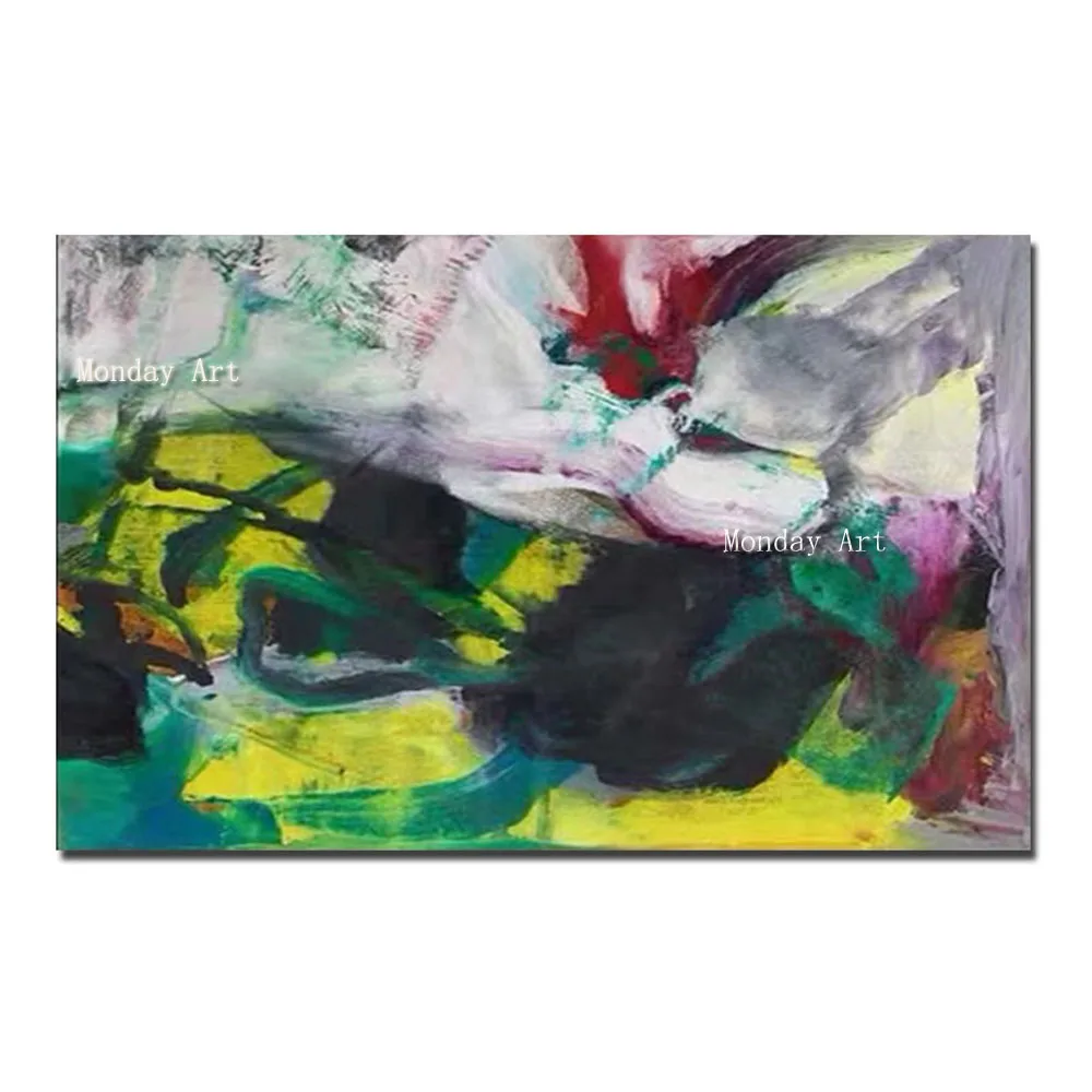 100-New-Hand-Painted-Abstract-Canvas-Oil-Painting-Abstract-Wall-Canvas-Picture-Living-Room-Home-Bar - 