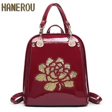Marca de fábrica famosa Mochila Mujeres Mochilas Escuela de Moda Para Niñas Sólido Negro Cuero de LA PU Mochila Mochilas Mujer 2017Sac A Dos