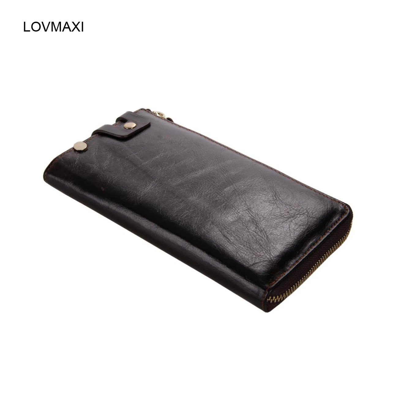 

2015  men high-grade oil leather clutch bags Genuine leather long wallets card holders large capacity