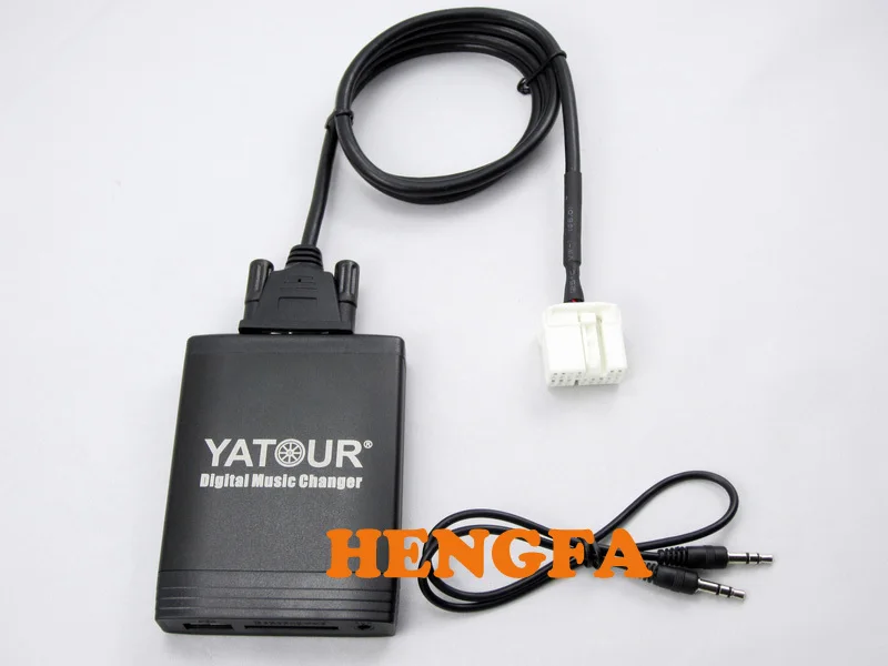 Автомобильный цифровой музыкальный адаптер Yatour USB MP3 AUX для Fiat Sedici / Suzuki Opel Agila 14