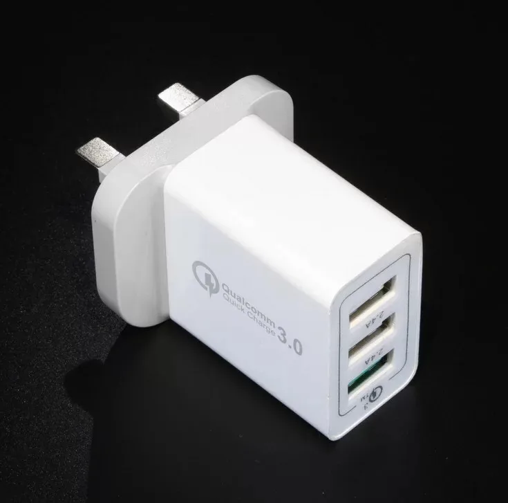 Универсальный 18 Вт 3 USB quick charge 5V3A для Iphone UK EU US Plug мобильный телефон QC3.0 Быстрая зарядка для Samsug huawei Xiaomi