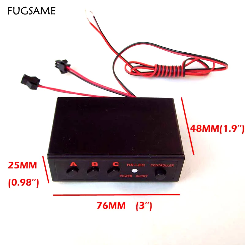 

FREE SHIPPING 2 Ways LED Light Flasher Flash Strobe Controller Box