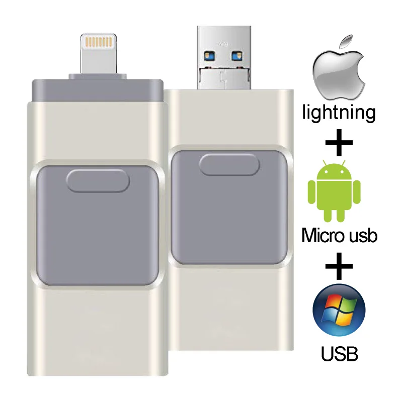 iOS Usb флеш-накопитель для iPhone/iPad/Android телефона 256 ГБ USB флешка для iPhone6 7 8 X XS XR Флешка 128 ГБ диск на ключ