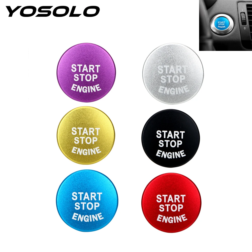 

YOSOLO START Engine Button Interior Accessories Replace Cover Switch Decoration STOP Key Accessories Car Stickers For BMW