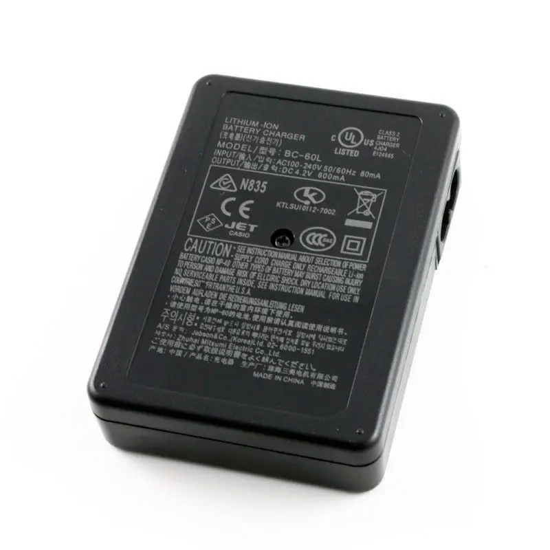 Зарядное устройство для камеры Casio BC-60L BC 60L BC60L NP-60 CNP40 EX-Z80 S10 Z9 Z90 FS10 S12 Z85 Z20 Z80 |