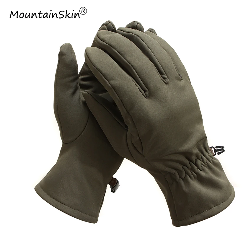 Мужские тактические перчатки Mountainskin зимние на каждый день мягкие защитные для