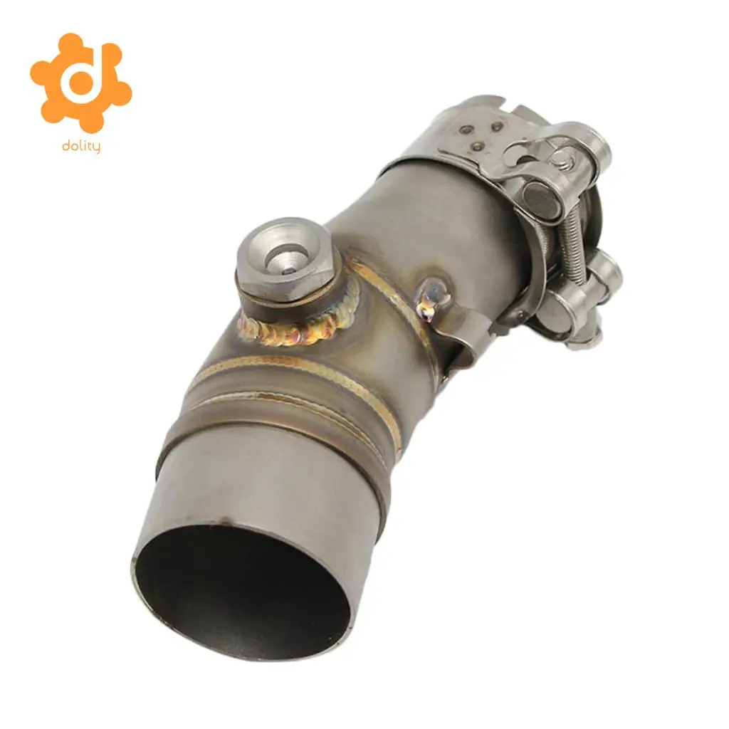 Exhaust Mid Section Link Pipe Connect Elbow Tubes for Kawasaki ER6N