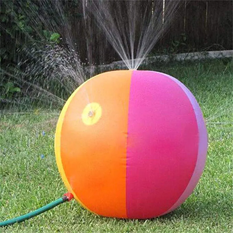 Летняя забавная игра оборудование для игры в воду струйный мяч надувной ПВХ спрей пляжный мяч вечерние игрушка на лужайке мяч Вода открытый Крытый сад