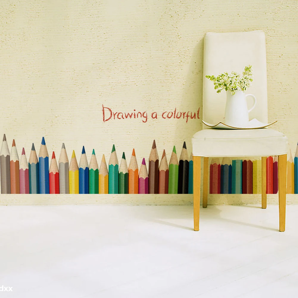 Aliexpresscom Beli New Kreatif Colorful Pensil PVC Skirting Alas