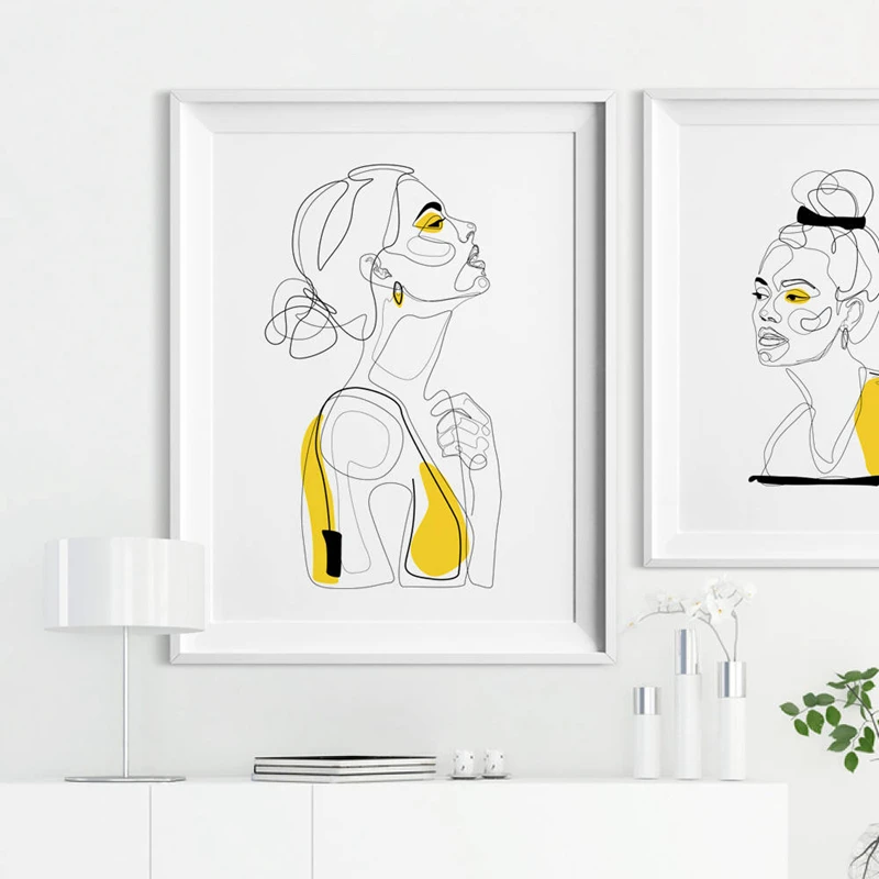 Minimalist Woman Art Print