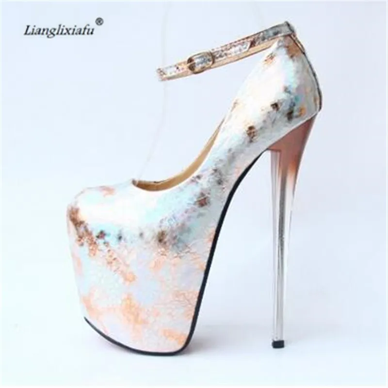LLXF zapatos Plus:34 45 46 47 трансвеститов сексуальные 19 см прозрачные тонкие высокие