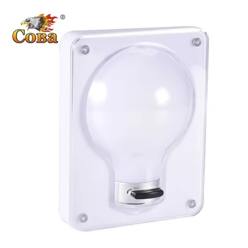 

Coba led ABS worklight bulb shape wall light waterproof lights with magnetic and hook use 3*AAA battery pasteable lamp for house
