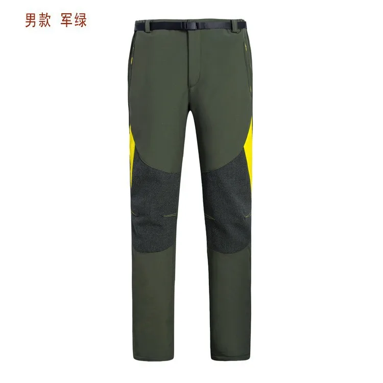 

New High quality brand men mountaineering recreational camping soft shell Fleece Trousers Trousers free shiping