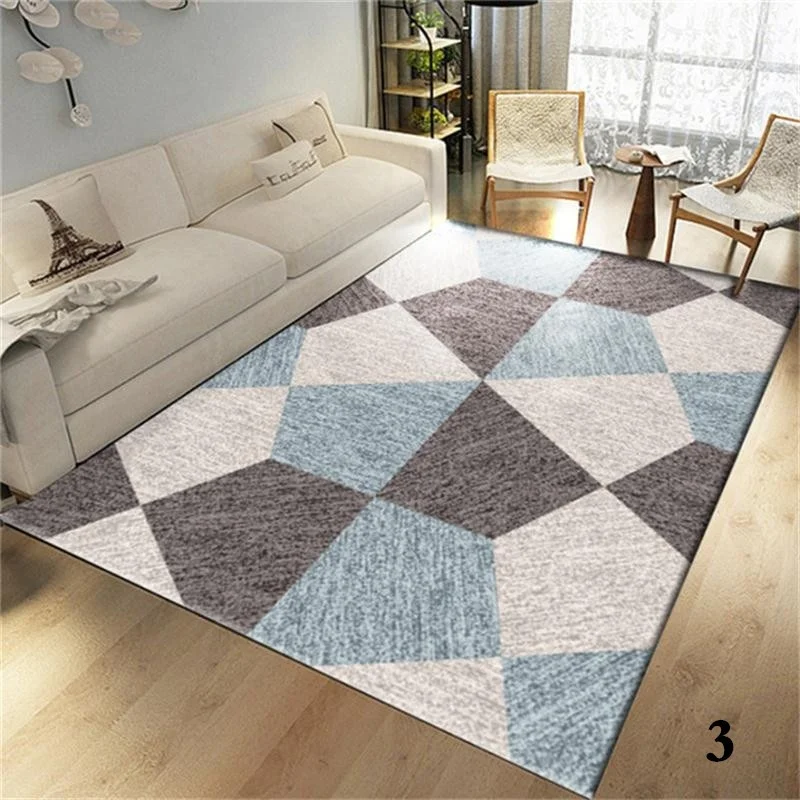 New Modern Soft Carpets For Living Room Bedroom Rugs Geometric Metal Style Area Rug Home Carpet Floor Door Mat Decoartive