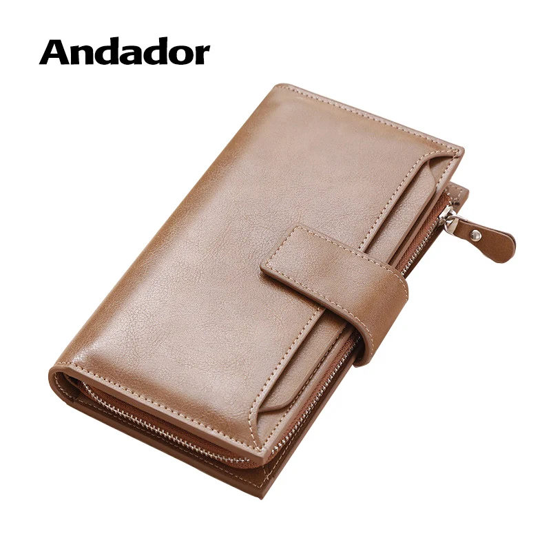 

Woman Wallet Long With Phone Pocke Credit Cards Men's Wallet Purse Portefeuille Leather Clutch and Zip Coin Pocket TOP Quality