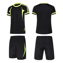 Европейские летние мужские футбольные тренировочные костюмы Дышащие футбольные майки+ шорты спортивный костюм с короткими рукавами футбольные наборы Спортивная одежда для футбола