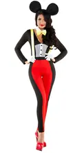 Carnaval de Halloween erótica adulta gallus Ropa Conjuntos trajes de mickey mouse mujeres lanzador fancy Cosplay party set sexy traje