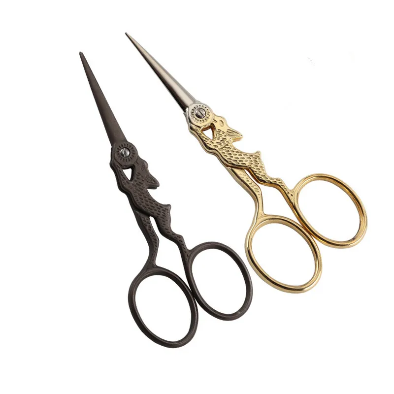 

1Pcs 4 inch rabbit Vintage Antique Cross Stitch Steel embroidery Sewing Scissors Handicraft DIY