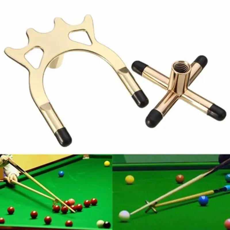 2Pcs/Set Snooker Billiards Cue Rack Bridge Head Billiards Cross Rod