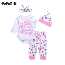 Горячая Распродажа yoyoxiu для маленьких девочек s Костюмы новорожденных для маленьких девочек комбинезон с длинными рукавами + брюки со