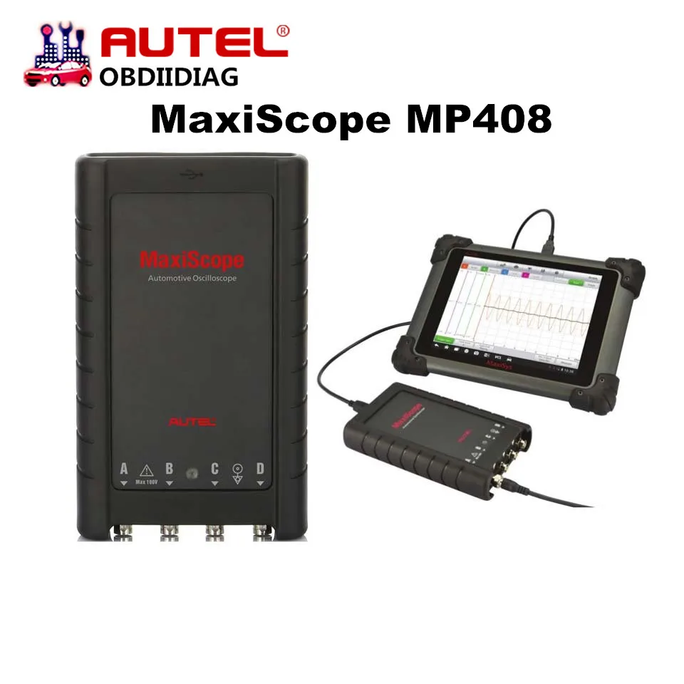Autel MaxiScope MP408 4 Channel Automotive Oscilloscope Basic Kit Works