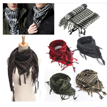 Outdoor Sport Hiking Head Scarves Military Arab Tactical Desert Scarf Army Shemagh With Tassel For Men Women Climbing Neck Wrap aa shield camo tactical scarf outdoor military neckerchief forest hunting army kaffiyeh scarf light weight shemagh woodland