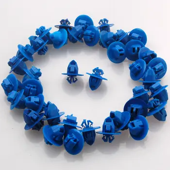 

BBQ@FUKA 20X Blue Nylon Car Rocker Moulding Clip Nylon Retainer With Sealer 75495-35010 Fit For Toyota Car Clips
