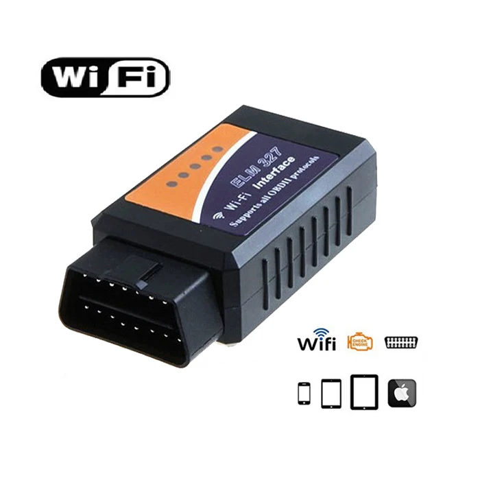 Автомобильный диагностический сканер ELM327 WIFI V1.5 OBD2 беспроводной OBDII ELM 327 Wi Fi для
