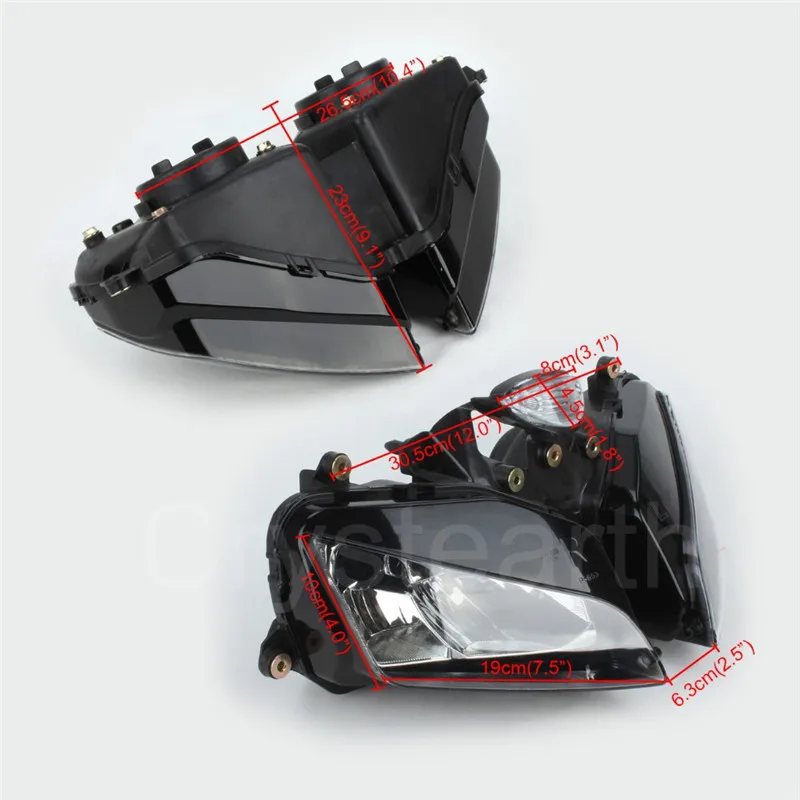 Для 03-06 Honda CBR600RR CBR600 CBR 600 RR 600RR 2003 2004 2005 2006 мотоциклетные фары головного света Лампа фара в сборке