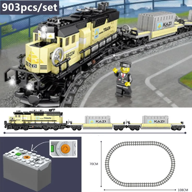 

New RC Motorized motor power function Out of Print The Sky Train fit technic Model Building Blocks Bricks Child toys