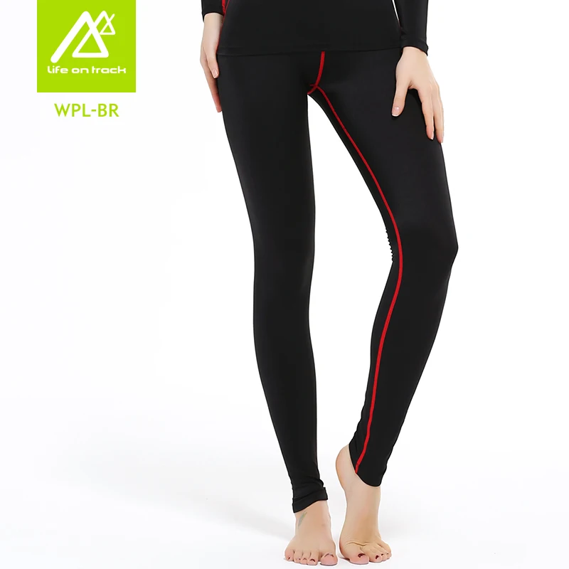 Женский набор для йоги жизнь на треке Regualte температура тела компрессионная майка с длинным рукавом и брюки для бега Фитнес Спортивная одежда - Цвет: WPL BR