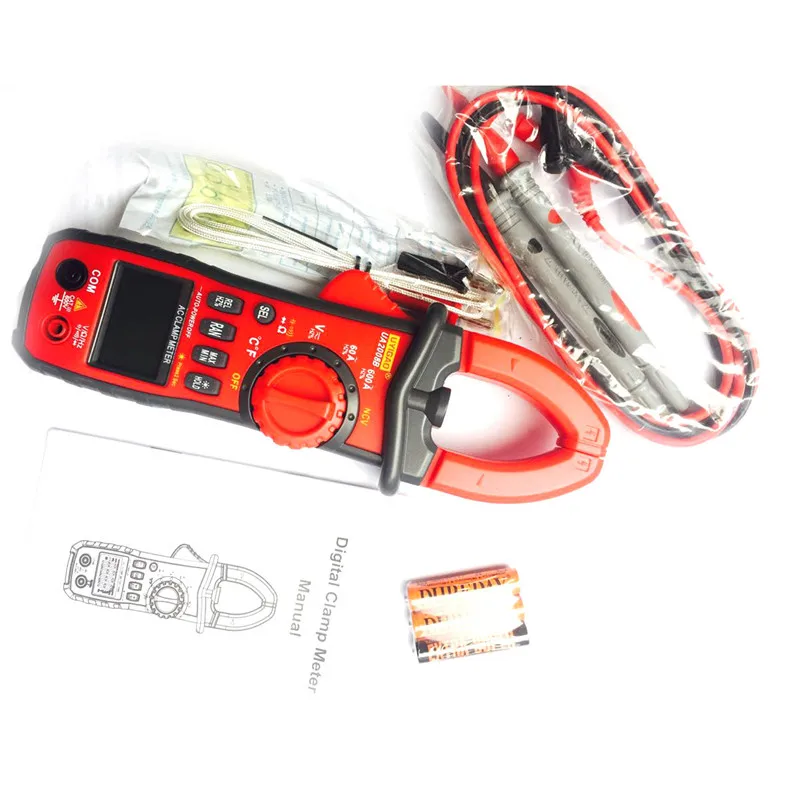 

NEW UYIGAO UA2008A/UA2008B/UA2008D Handheld Digital LCD Clamp Meter Multimeter DC/AC Voltage AC Current Resistance Temperature