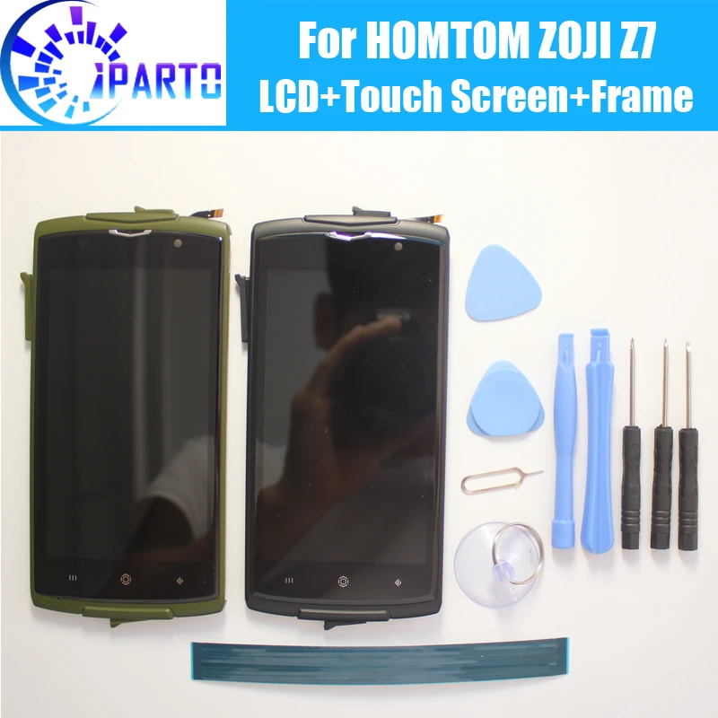 HOMTOM ZOJI Z7 ЖК дисплей + сенсорный экран рамка в сборе 100% Оригинальный дигитайзер