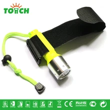 100% Waterproof IP67 Diving Flashlight XML T6 LED 10W Underwater Torch 18650 LED Diver Flash light with rope and Wristband 8023
